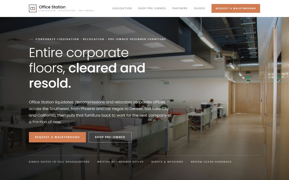 Office Station website