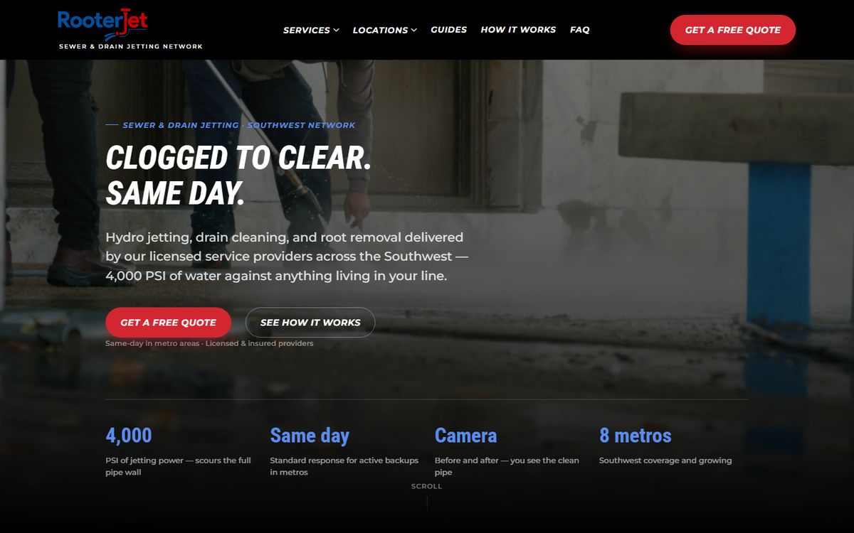 RooterJet website