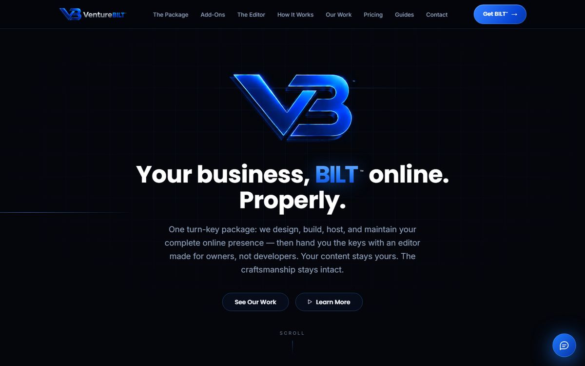 VentureBILT website